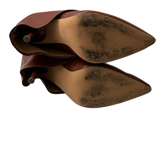 LILIANA Women's Liliana Banks - 6 Drape Over Heel Boots, Lock Detail Brown, Sz 9 - Picture 8 of 8